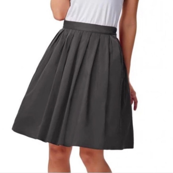 ❗️OUT OF STOCK❗️GRACE KARIN Retro fit and flare A-line Pleated Cotton Skirt - Picture 3 of 8